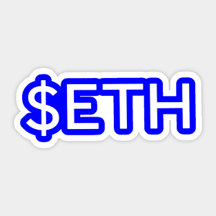 $Eth coin Sticker